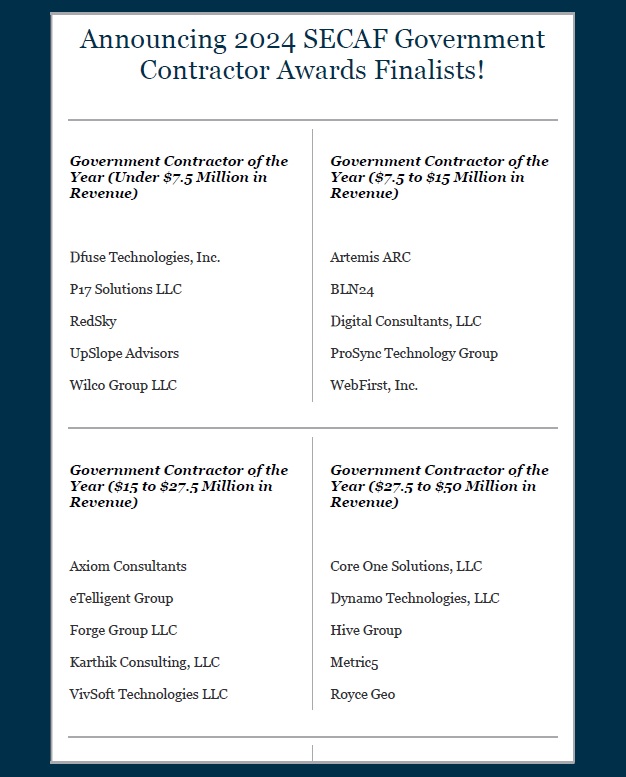 SECAF Award Finalists